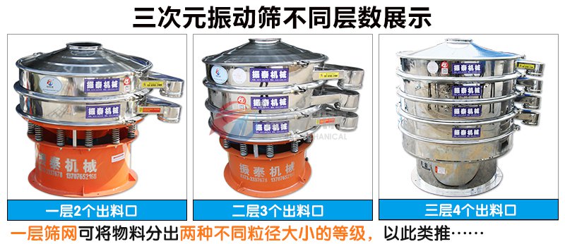 硫酸鋁顆粒不銹鋼振動篩不同層數